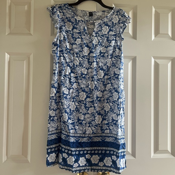 SHEIN Emery Rose Women’s Summer Notched V-Neck Short Sleeve Dress Size Medium - Picture 2 of 7